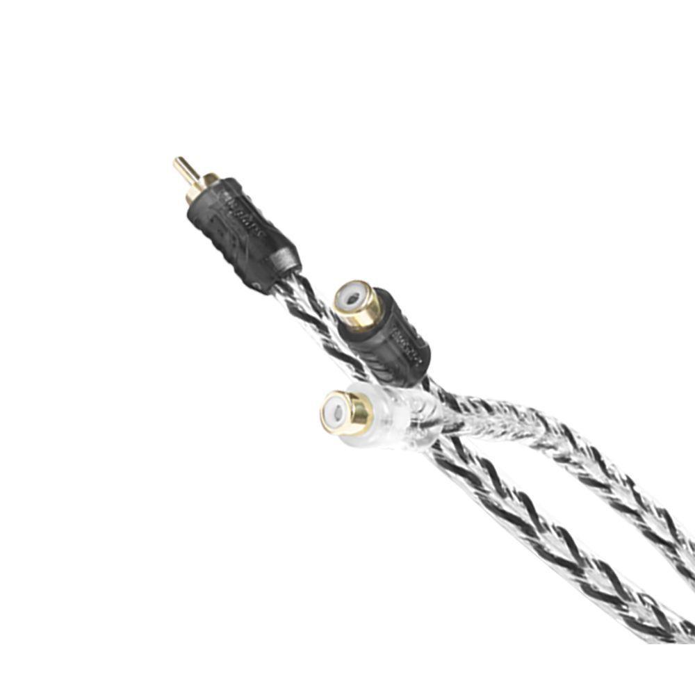 Cabo Rca Y Injetado Taramps 1 Macho + 2 Femea - 1