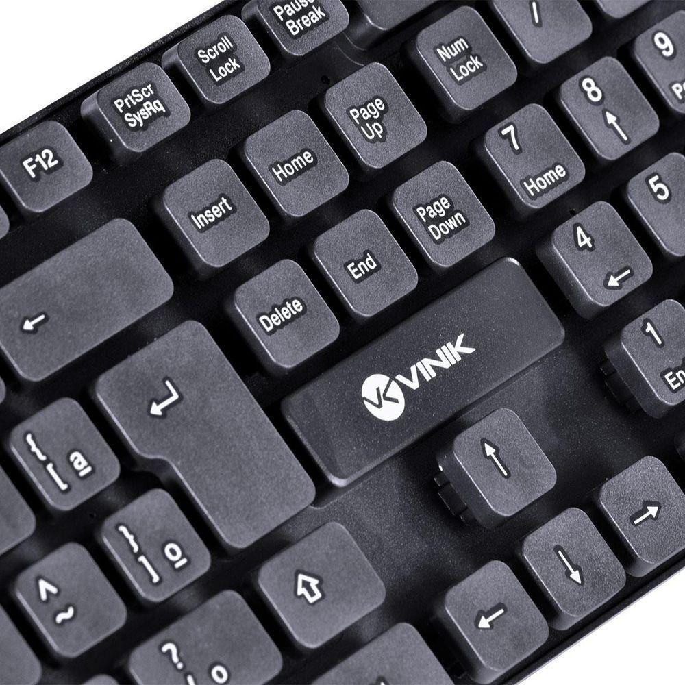Teclado Usb Dynamic Chocolate Abnt2 Cabo 1.8m Preto - Vinik - 6