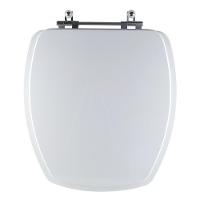 Assento Sanitário Tampa De Vaso Branco Mdf Laqueado Thema Para Bacia Incepa - 1