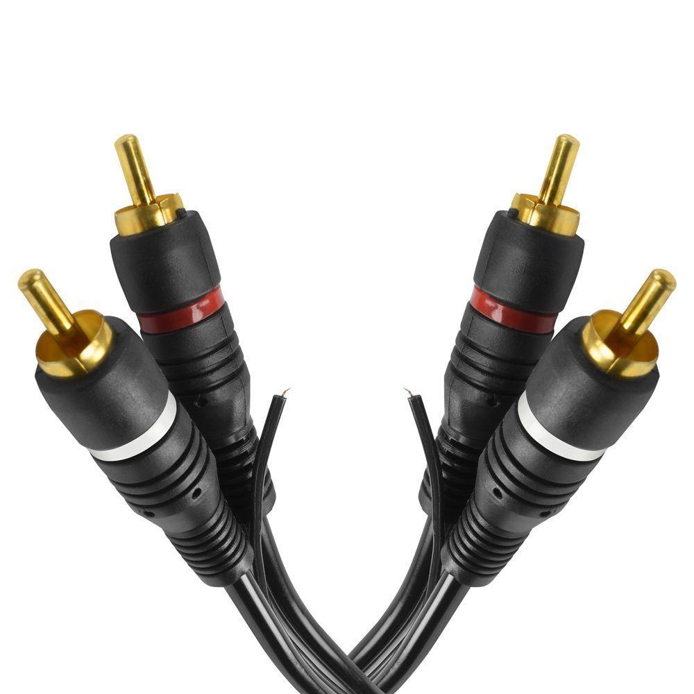 Cabo De Audio Evus C-017 2 Rca Macho X 2 Rca Macho Gold - - 2