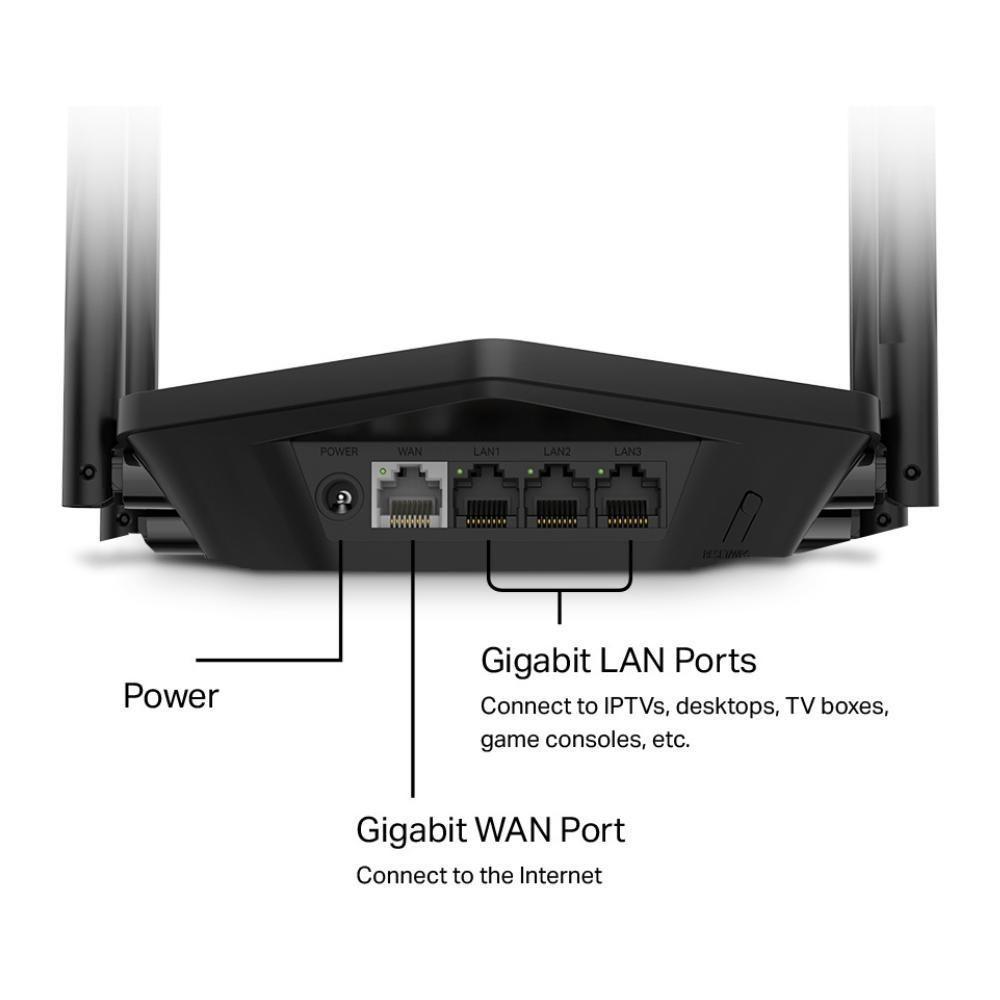Roteador Wifi 6 Gigabit Mercusys Mr80x Ax3000 Dual Band - 3