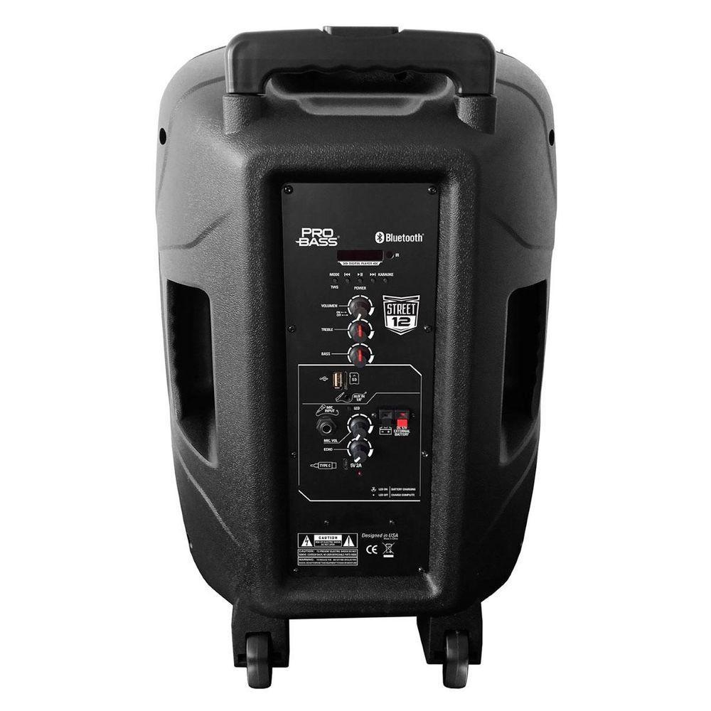 Caixa Ativa Portátil Street 12 Usb-sd-bt 12'' 400w Rms... - 2