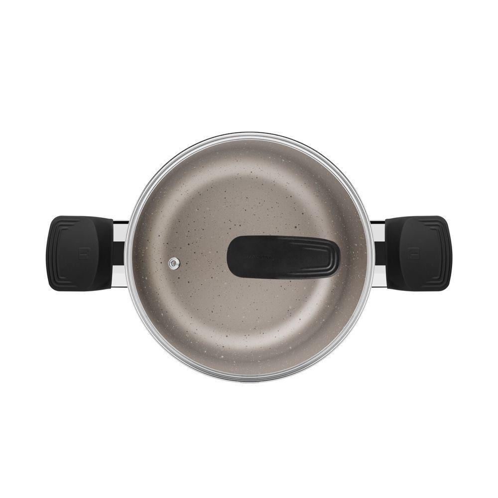 Caçarola Tramontina Milazzo Em Alumínio Com Revestimento Interno E Externo Em Antiaderente Starflon Max Amêndoa 20 Cm - 2