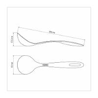 Concha Tramontina Ability Em Nylon Vermelha Conjunto:3 - 6