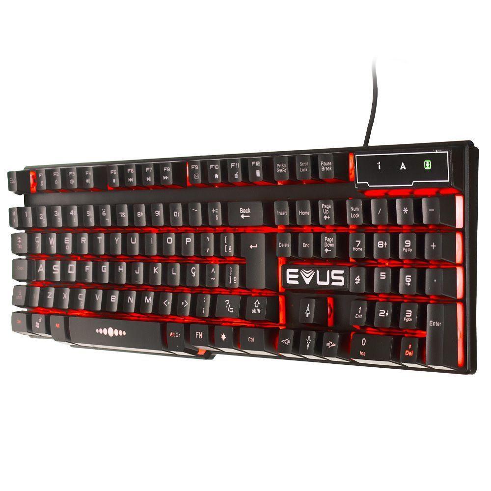 Teclado Gamer Evus Thunder Tc-05 Com Led Abnt2 - 3