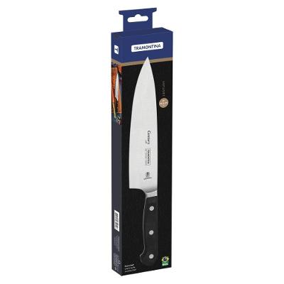 Faca Chef Tramontina Century Com Lâmina Em Aço Inox E Cabo Em Policarbonato E Fibra De Vidro 8 Polegada