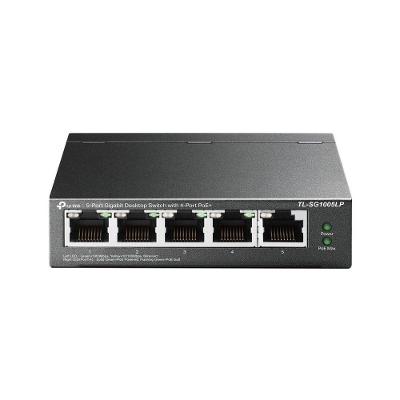 Switch Gigabit Profissional 10-100-1000 C- 5 Portas (sendo 4 Poe) Tl-sg1005lp Smb