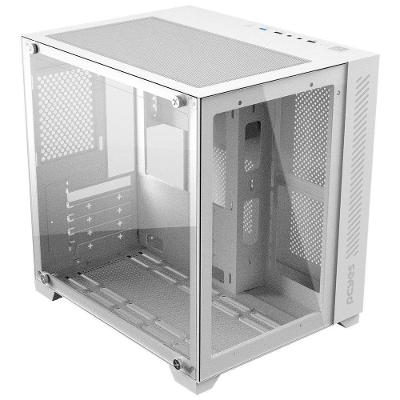 Gabinete Gamer Forcefield White Ghost - Frontal E...