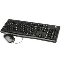 Teclado E Mouse Logitech Mk120 Usb Preto Com Fio - 1
