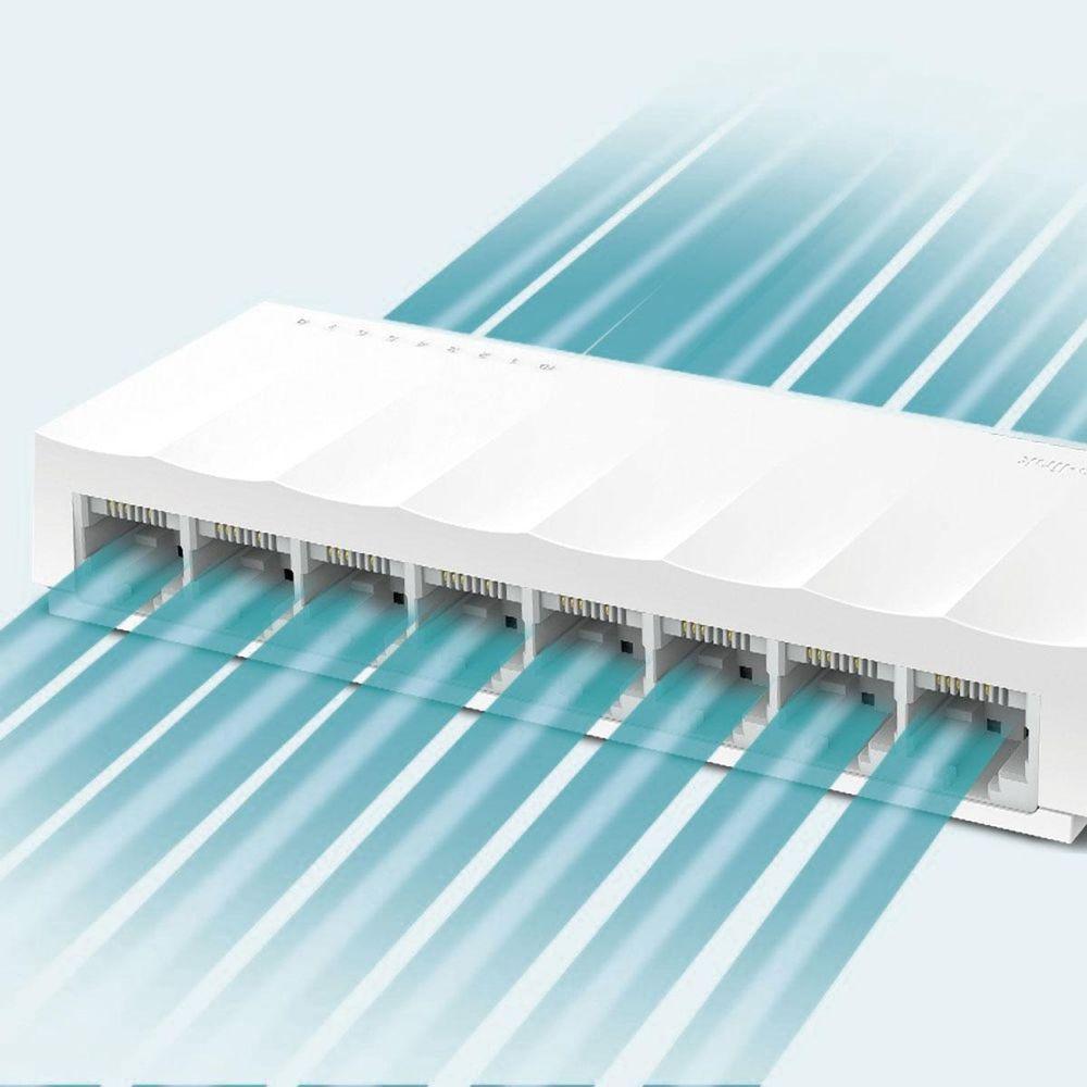 Switch De Mesa C- 8 Portas Fast 10-100mbps Ls1008 Smb - 3