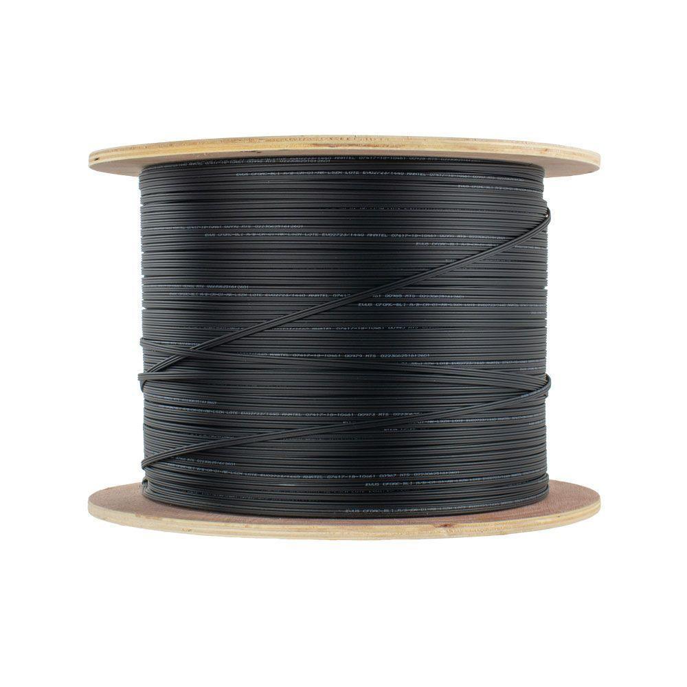 Cabo De Fibra Optica Evus Standard Drop Flat 1km 1fo - 2