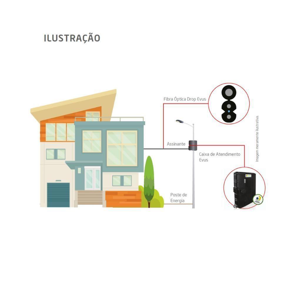 Cabo De Fibra Optica Evus Standard Drop Flat 1km 1fo - 3