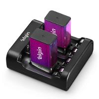 Carregador De Pilhas Elgin Usb Com 2 Unidades Aa 1500mah - 2