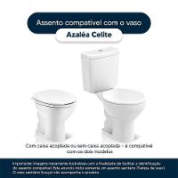 Assento Sanitário Em Mdf Azalea Branco Para Bacia Celite