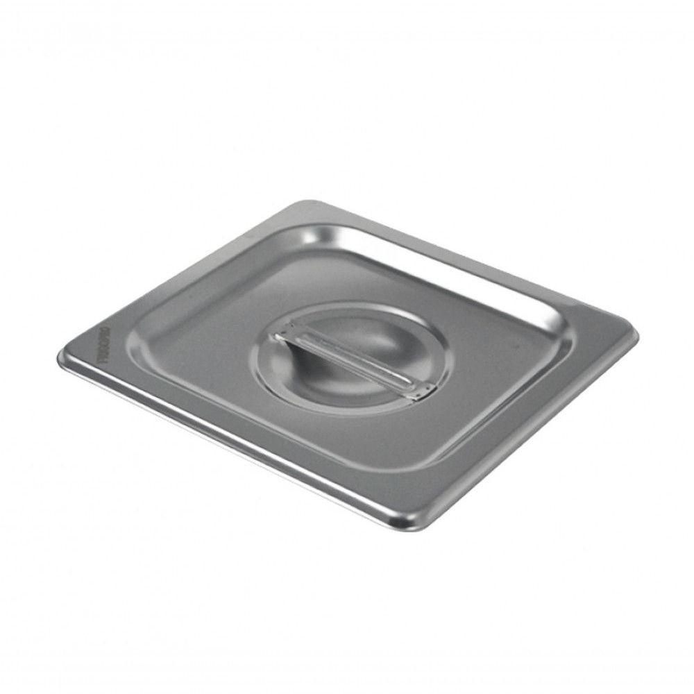 Kit 2 Cubas Gastronomica Inox Gn 1/6x100 Com Tampa Brasinox - 4