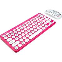 Kit Teclado E Mouse Sem Fio Letron Hello Kitty Rosa - 2
