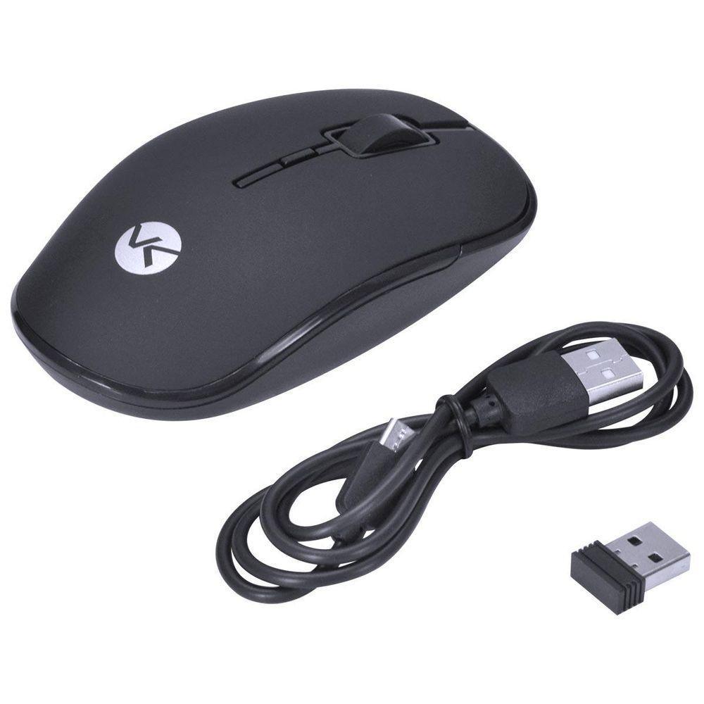 Mouse Sem Fio Recarregável Power One 1600dpi - Receptor Usb - 6