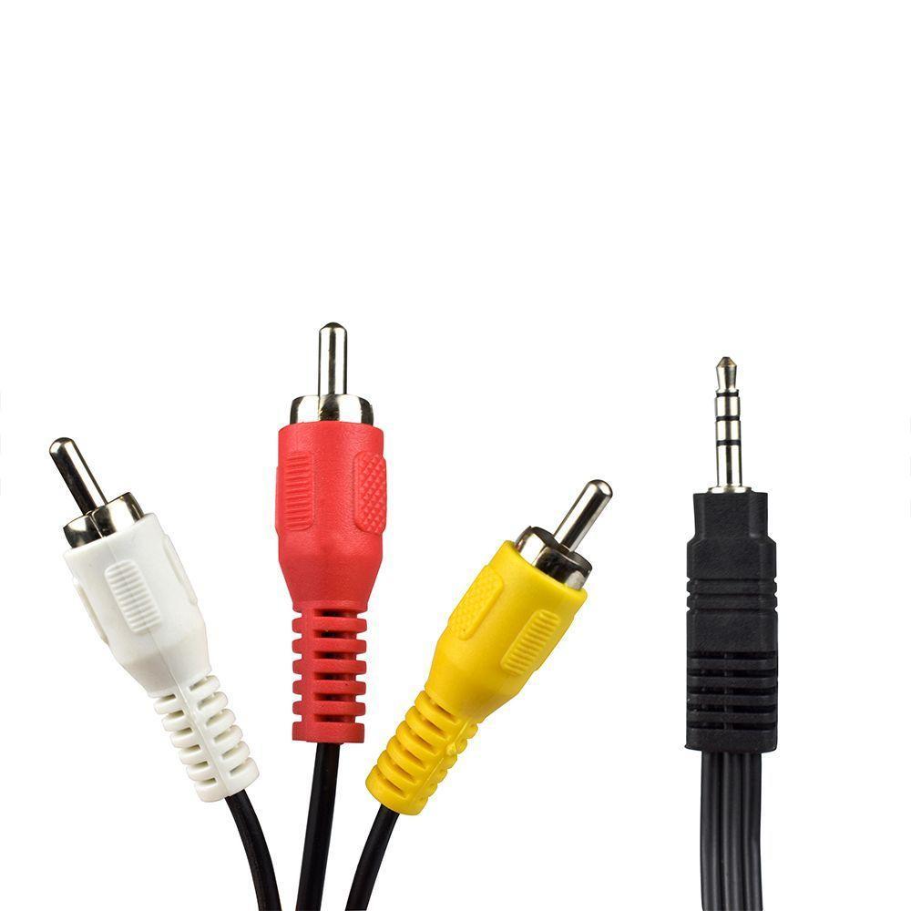 Cabo De Audio-video Evus C-063 3 Rca + P2 1,8m - 1