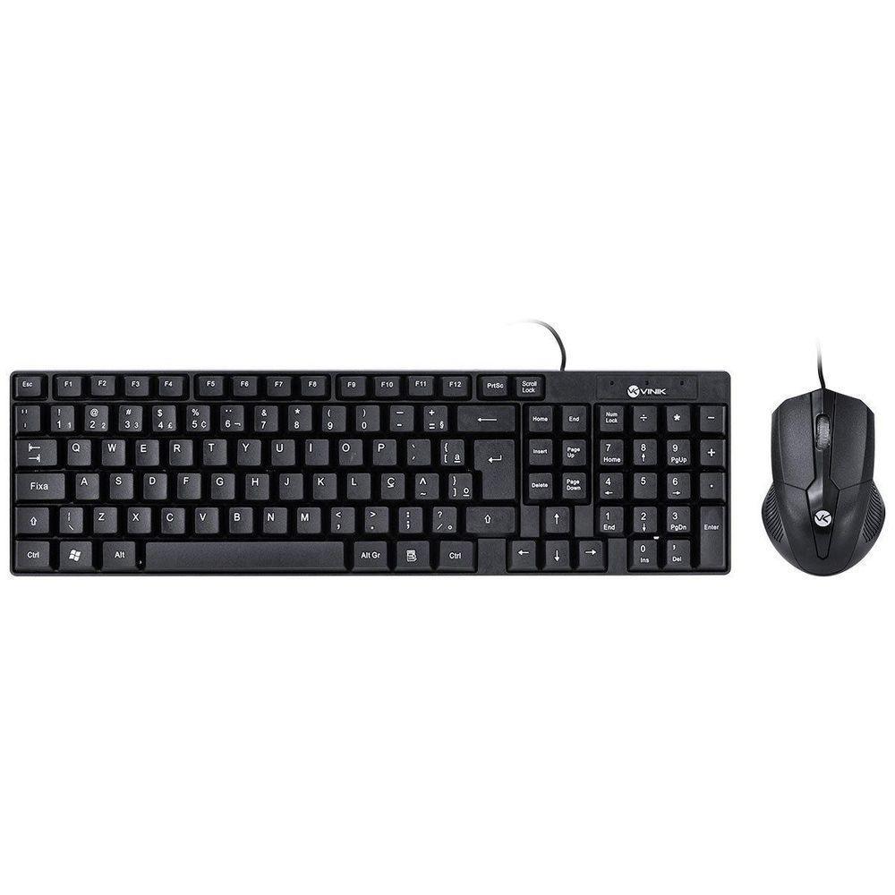 Kit Teclado E Mouse Usb Corp - Mouse 1200dpi - Cabo 1.8m - - 1