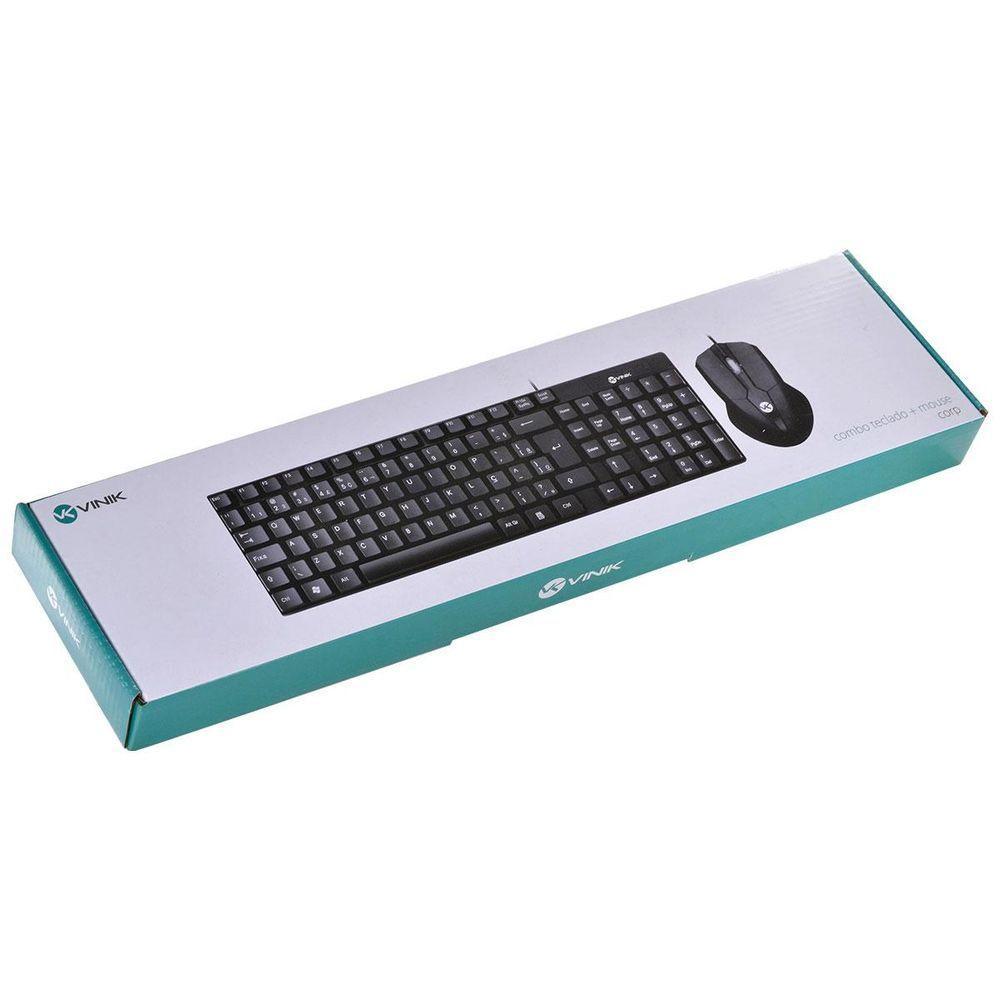 Kit Teclado E Mouse Usb Corp - Mouse 1200dpi - Cabo 1.8m - - 4