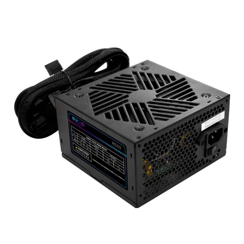 Fonte Atx Evus R600 600w Reais - 1
