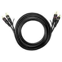 Cabo De Audio Evus C-018 2 Rca Macho X 2 Rca Macho Gold - 3m - 1