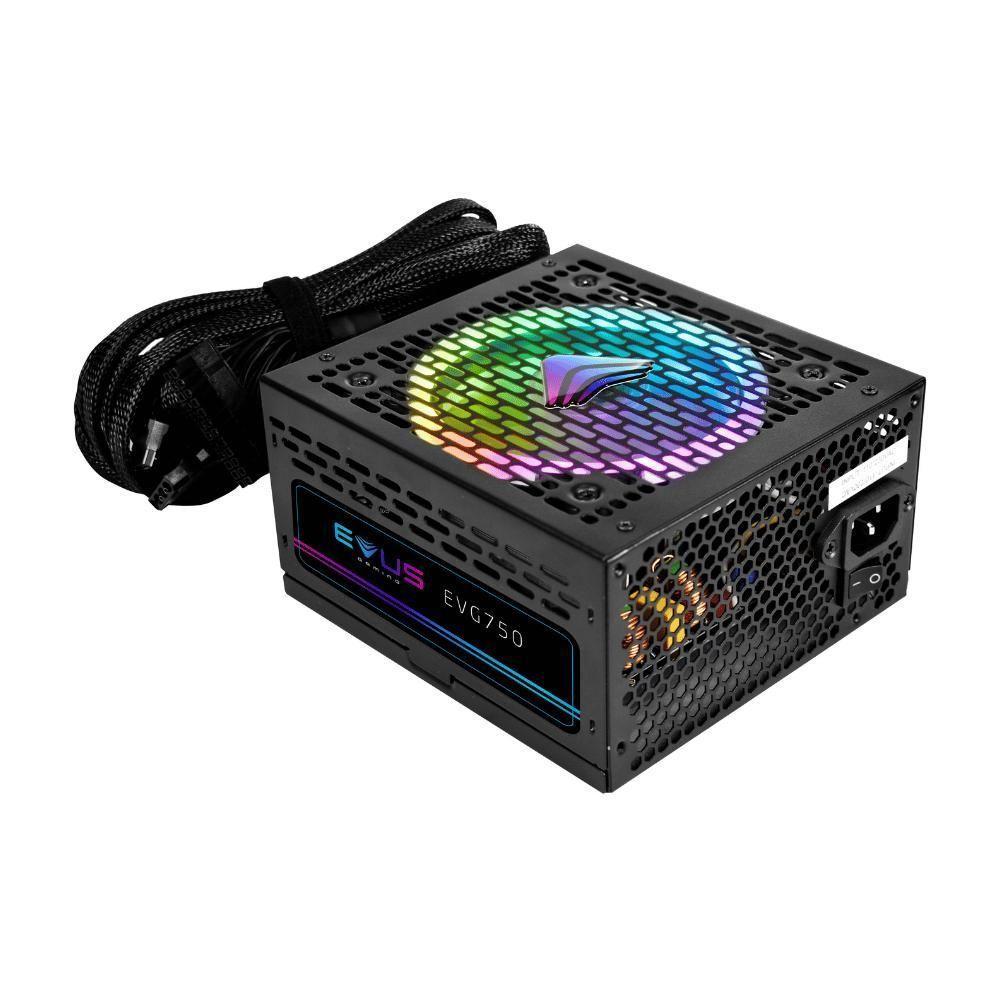Fonte Atx Gamer Evus Evg750 Argb 750w 80 Plus Bronze - 1