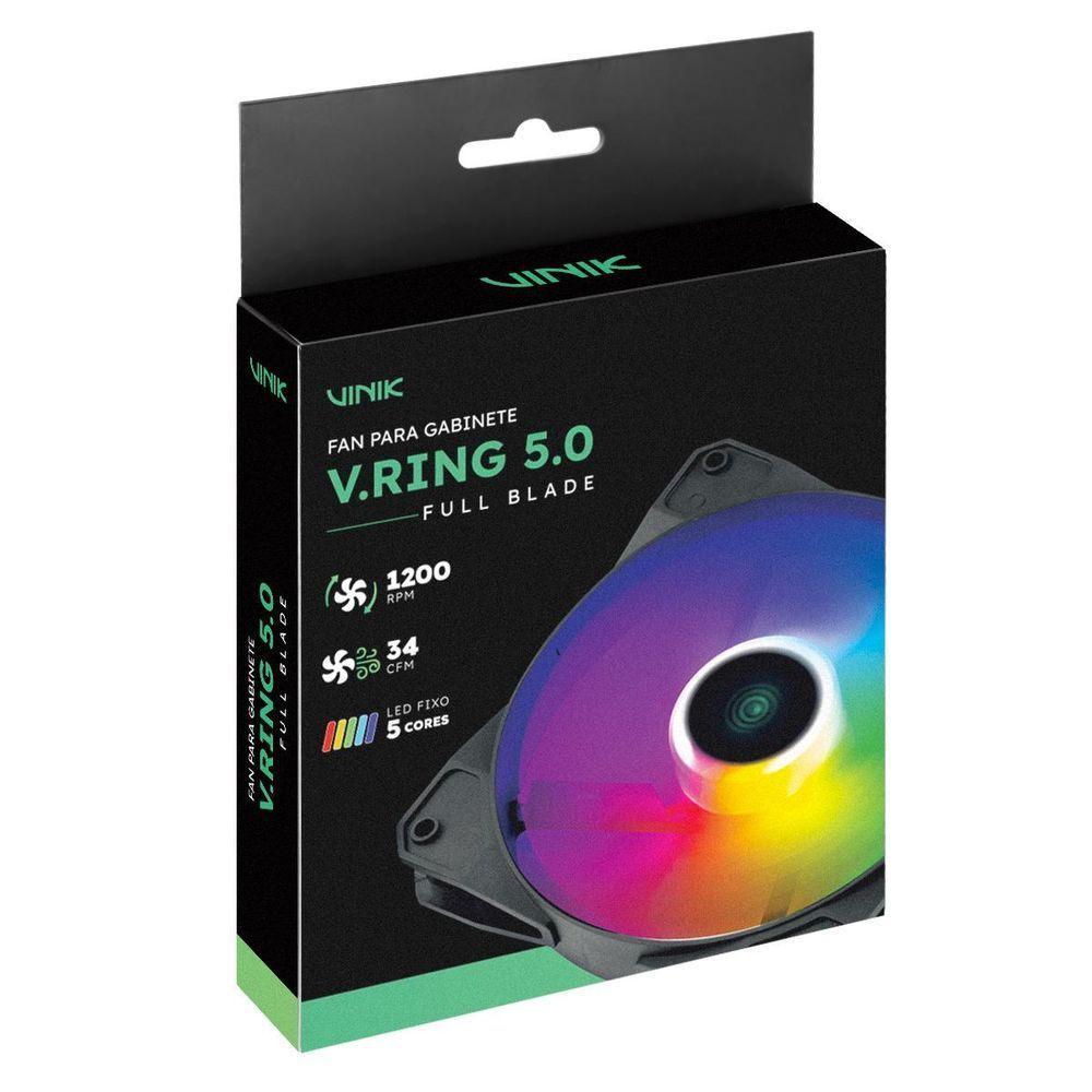 Fan-cooler Gamer Para Gabinete V.ring 5.0 Full Blade 120mm - - 7