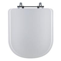 Assento Sanitário Tampa De Vaso Branco Mdf Laqueado Flox Para Bacia Fiori - 1