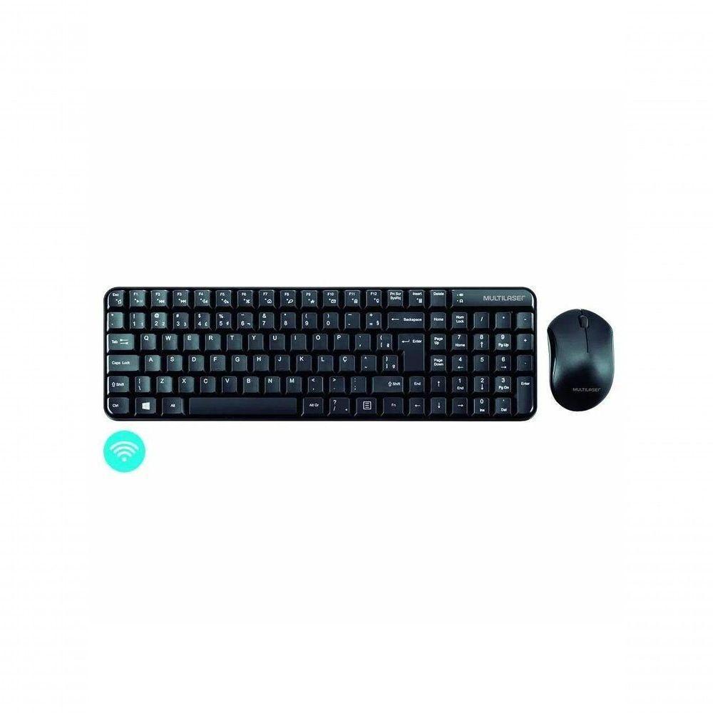 Combo Teclado + Mouse Multilaser Cs200 Usb 1000dpi - Tc183 - 1