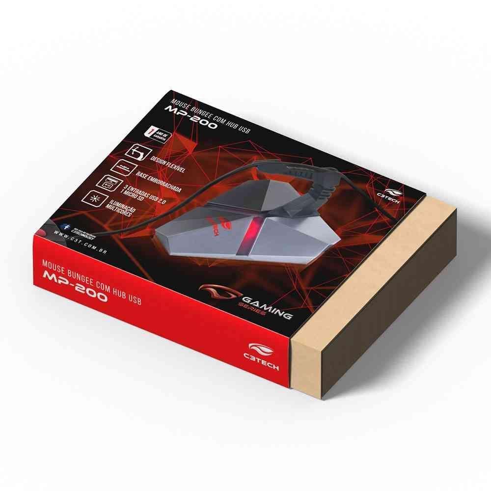 Mouse Bungee C3tech C- Led Usb 2.0 Hub Leit Microsd Mb-200si - 1