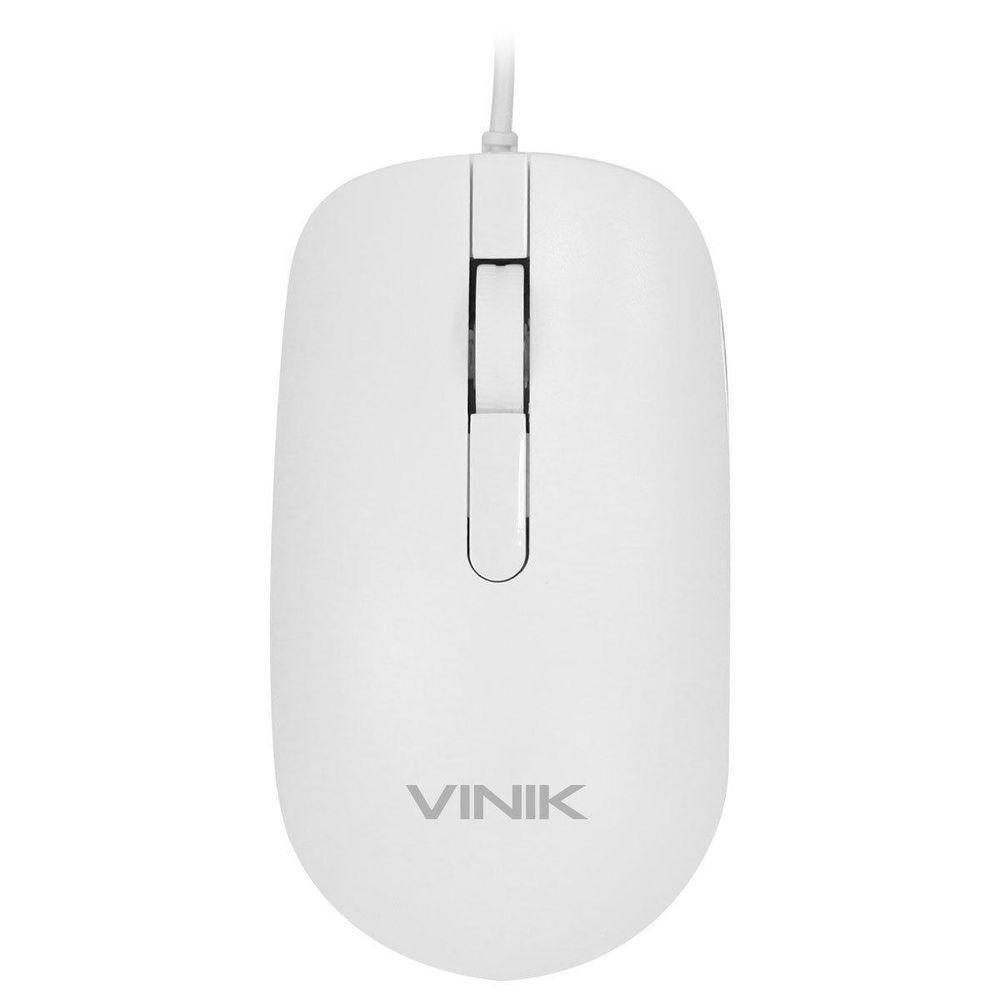 Mouse Usb Dynamic Slim Branco 1600 Dpi Cabo 1,8m - Vinik - - 1