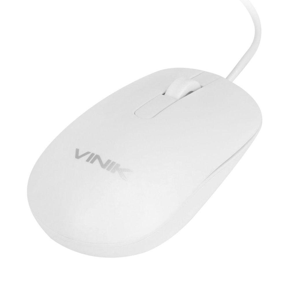 Mouse Usb Dynamic Slim Branco 1600 Dpi Cabo 1,8m - Vinik - - 2
