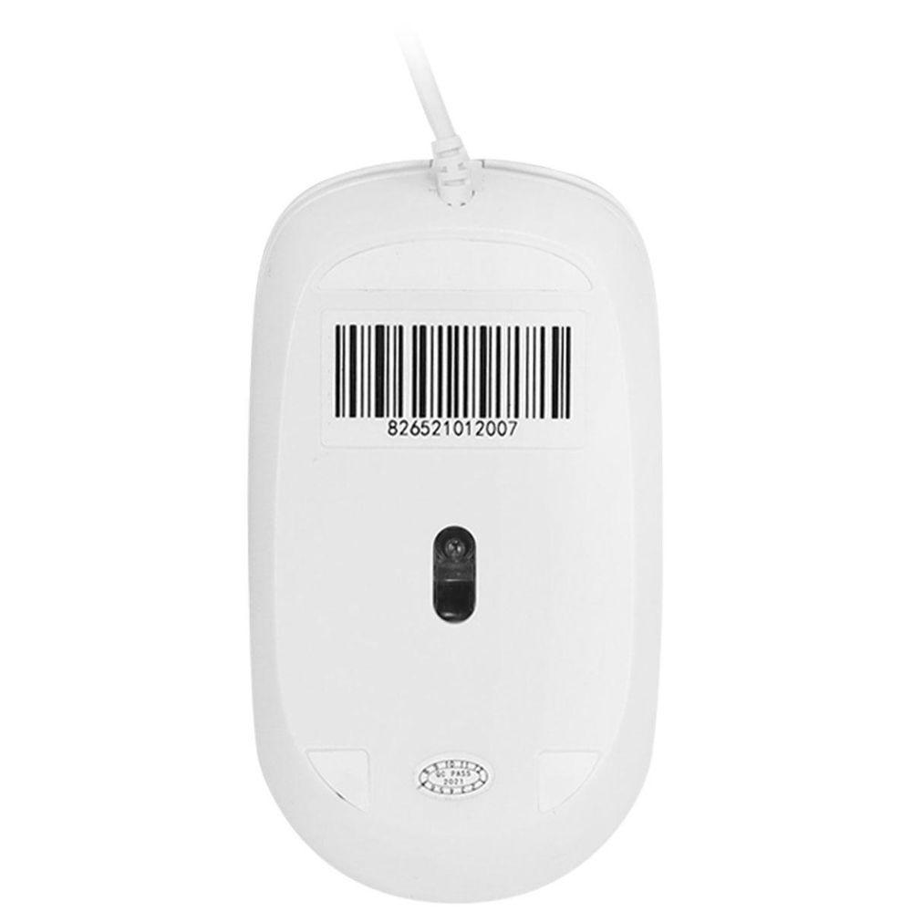 Mouse Usb Dynamic Slim Branco 1600 Dpi Cabo 1,8m - Vinik - - 5