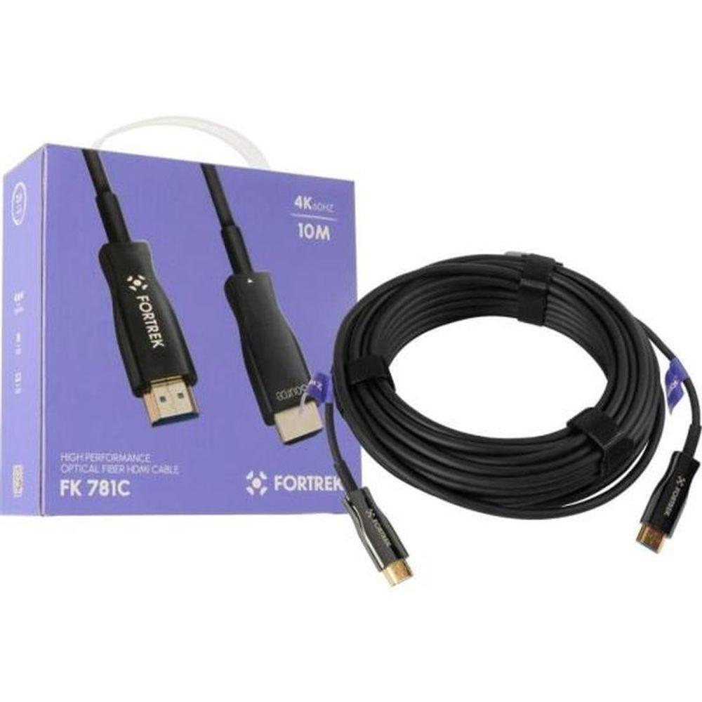Cabo Hdmi Fibra óptica 4k Fk 781c 10m Fortrek - 1