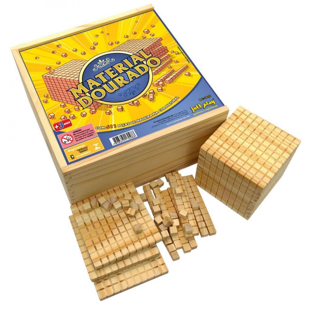 Material Dourado Completo 611 Peças Madeira - 4