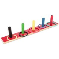 Jogo De Argolas Liso Em Mdf Com 10 Peças - 2