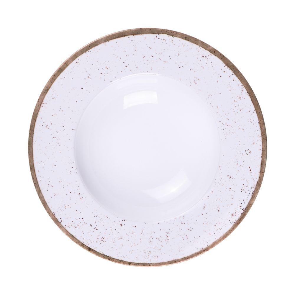 Prato Pasta Tramontina Rústico Marrom Em Porcelana 27 Cm - 4
