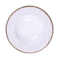 Prato Pasta Tramontina Rústico Marrom Em Porcelana 27 Cm