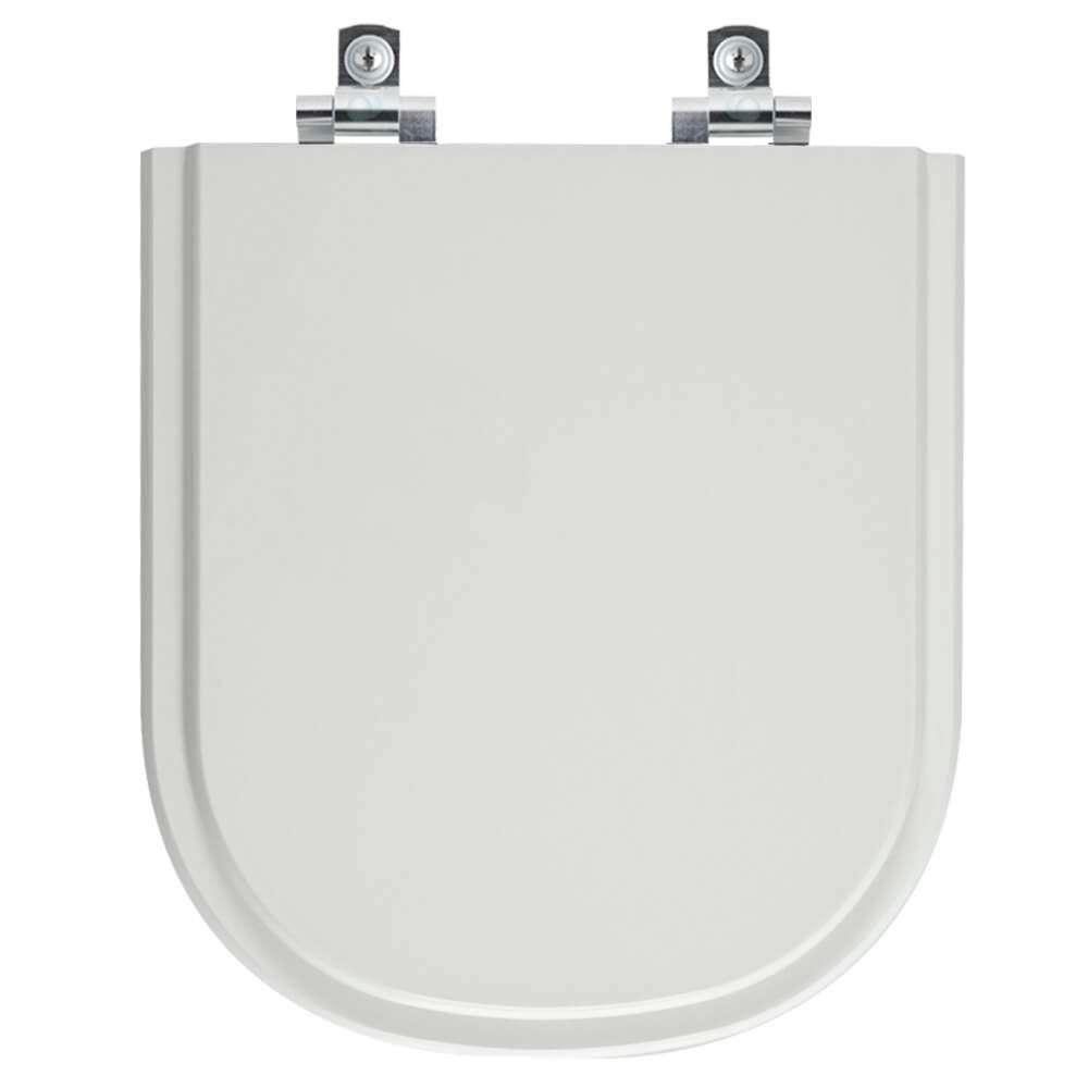 Assento Sanitário Soft Close Flox Cinza Claro Para Vaso Fiori - 1