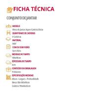 Mesa De Jantar Aspen Com 6 Cadeiras Eloise Moderna Mobília Veludo Marrom/naturalle - 6