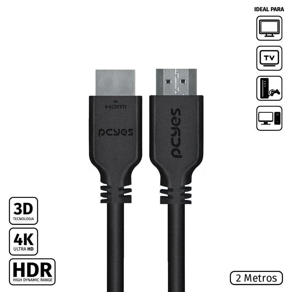 Cabo Hdmi 2.0 Macho 2 Metros - Phm20-2 - 3