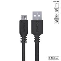 Cabo Micro Usb Para Usb A 2.0 2m Preto - Pmuap-2 - 2
