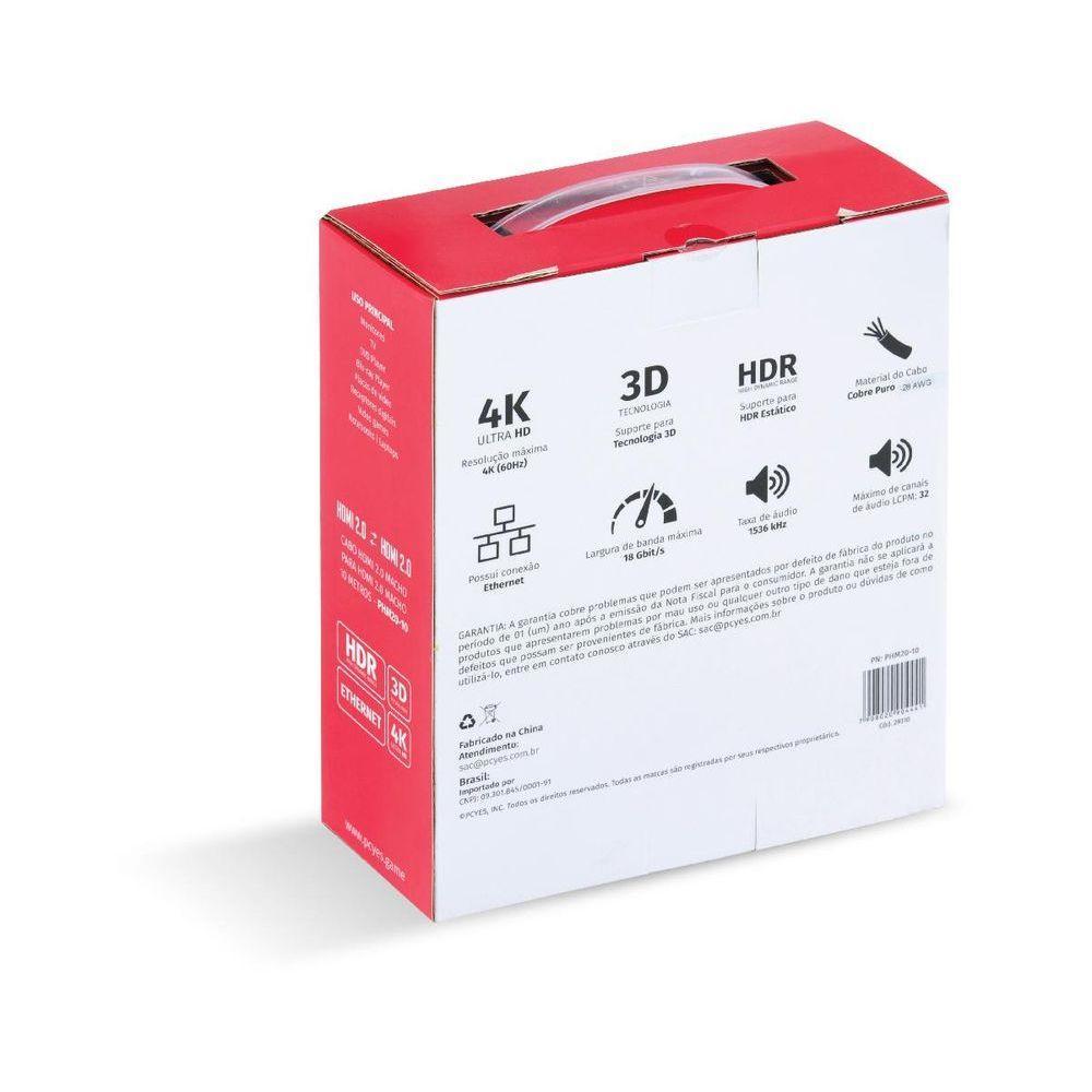 Cabo Hdmi 2.0 Macho 10 Metros - Phm20-10 - 7