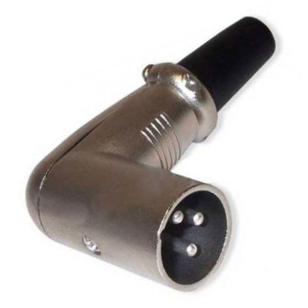 Conector 90 Graus Macho Cannon Metalico - 1
