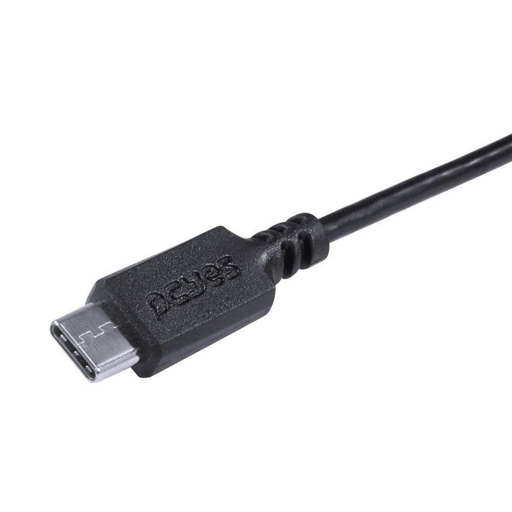 Cabo Usb Tipo C 2.0 Para Usb Tipo C 2.0 1m Preto - Pucp-01 - 4