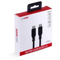 Cabo Usb Tipo C 2.0 Para Usb Tipo C 2.0 1m Preto - Pucp-01 - 1