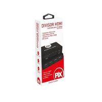 Divisor Hdmi 1.3 1 Entrada X 4 Saídas Chip Sce Preto Pix - 3