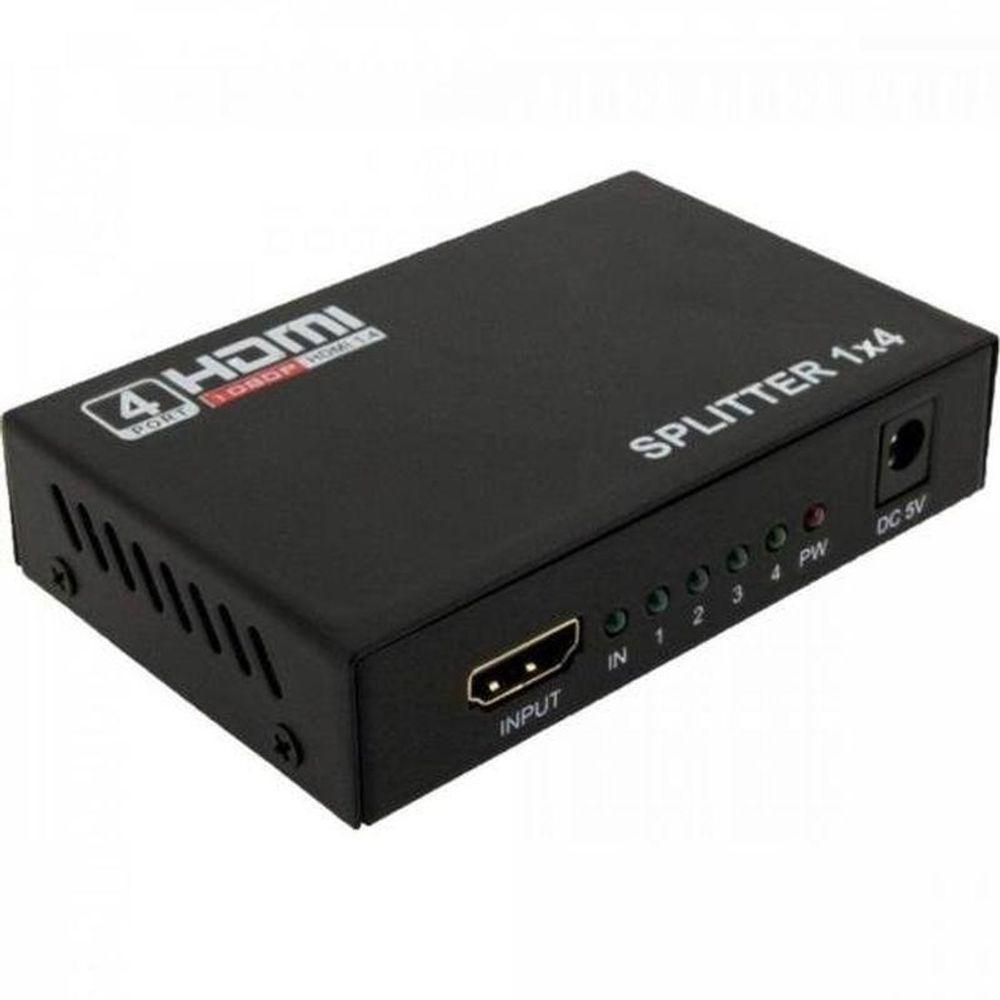 Divisor Hdmi 1 Entrada X 4 Saídas Preto Storm - 1