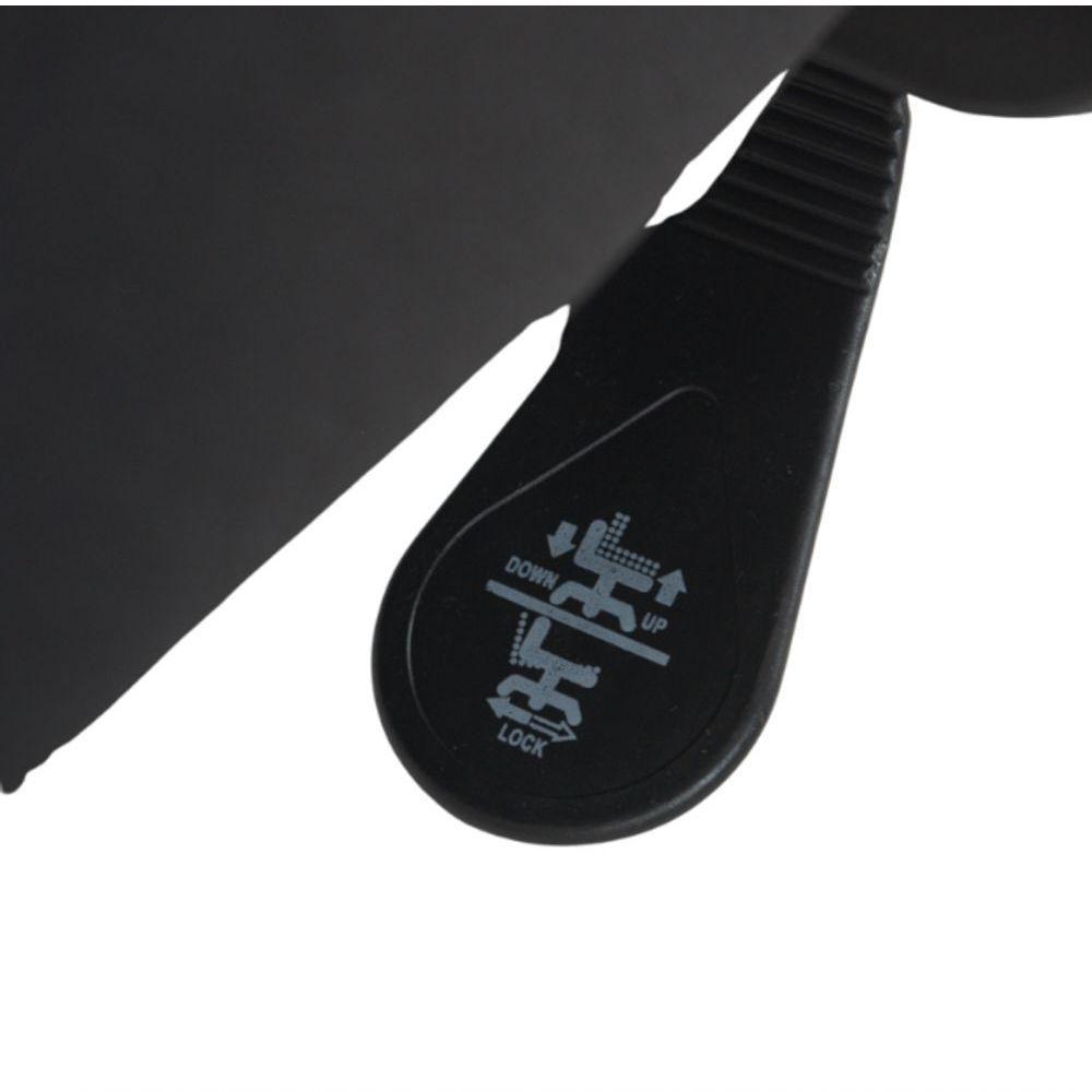 Cadeira De Escritório Presidente Home Office Ergonômica Com Tela Mesh Reclinável Premium Preto - 6